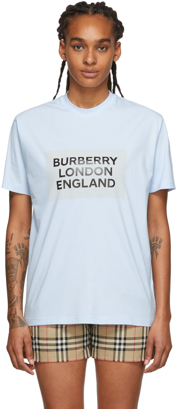 Burberry Blue Logo T Shirt Flash Sales, 50% OFF | www.hcb.cat