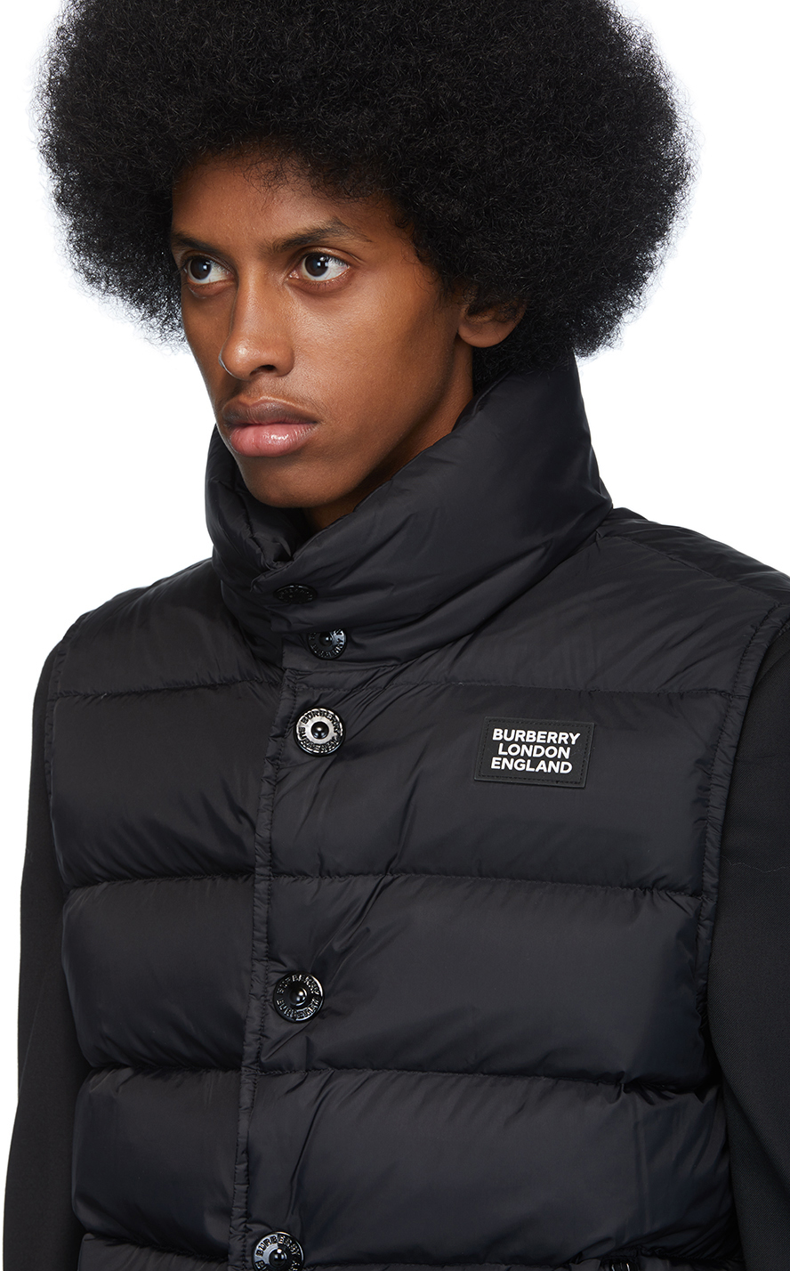 burberry vest black