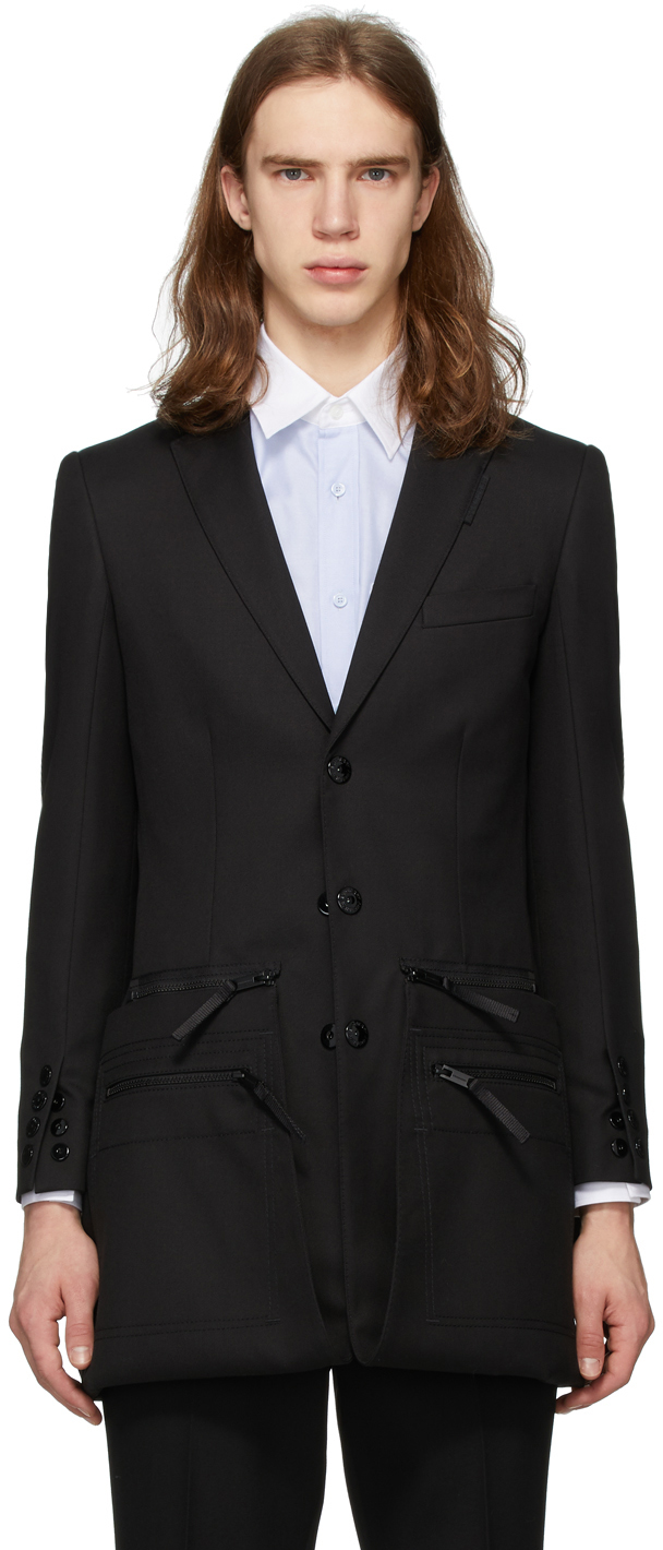 burberry black blazer