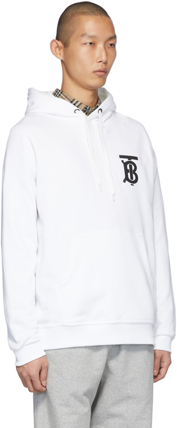 burberry hoodie white