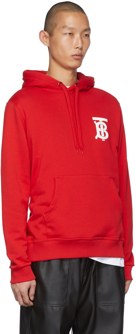 burberry red hoodie