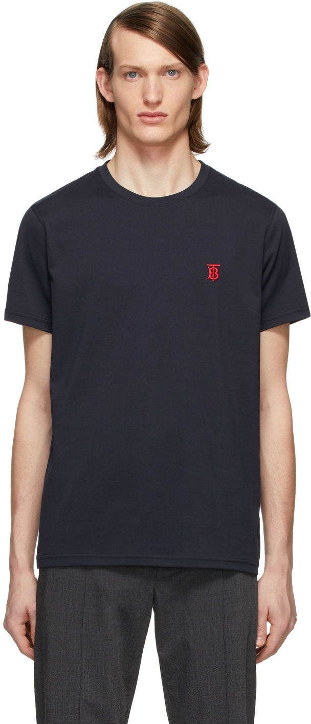 Burberry: Navy Parker T-Shirt | SSENSE