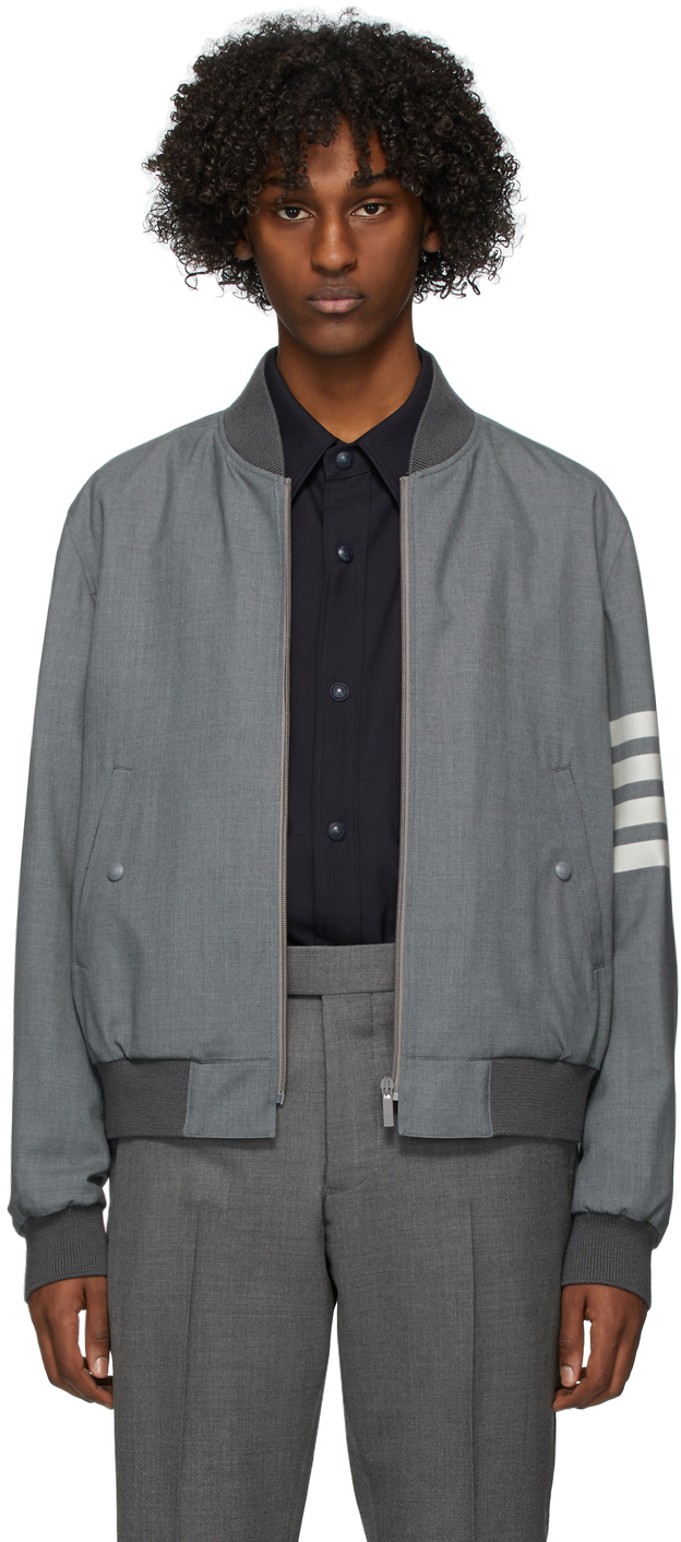 thom browne grey jacket