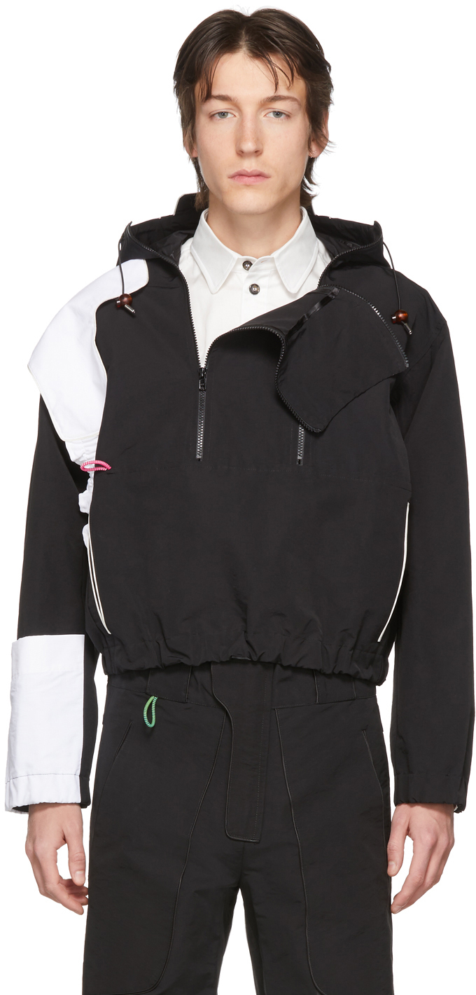Boramy Viguier: Black Windbreaker Jacket | SSENSE Canada
