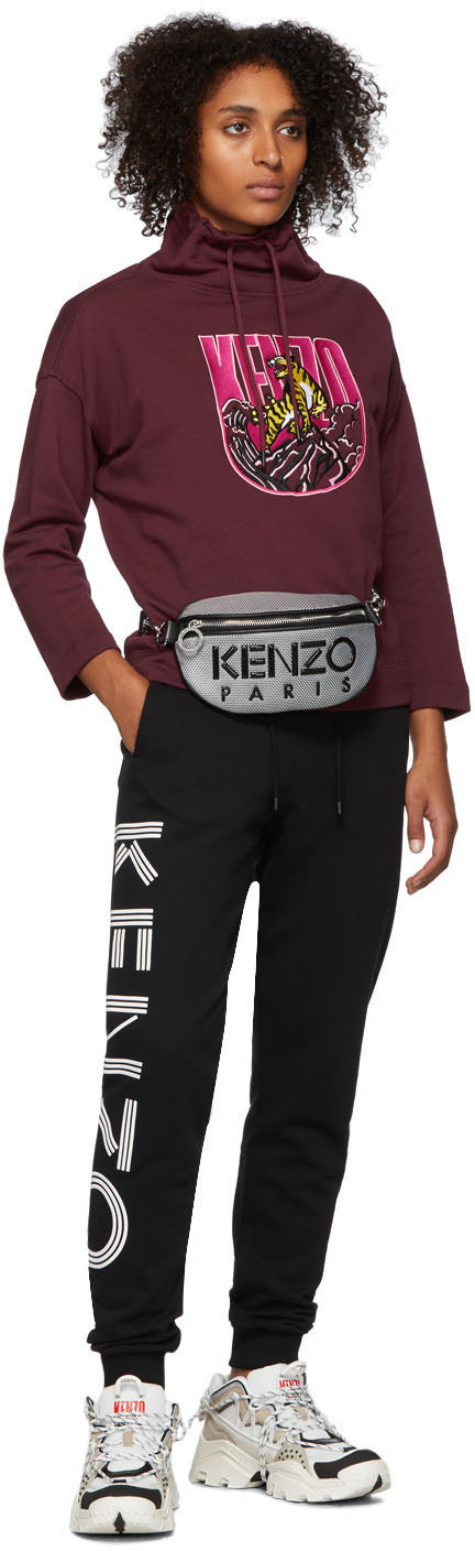 kenzo burgundy tiger sweatshirt