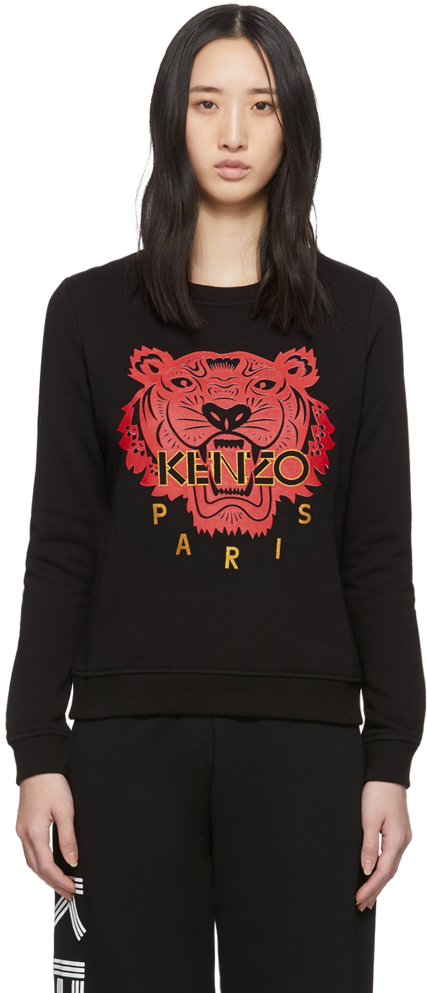 black and red kenzo sweater