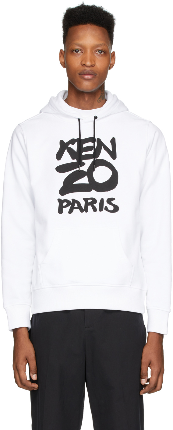 kenzo hoodie white