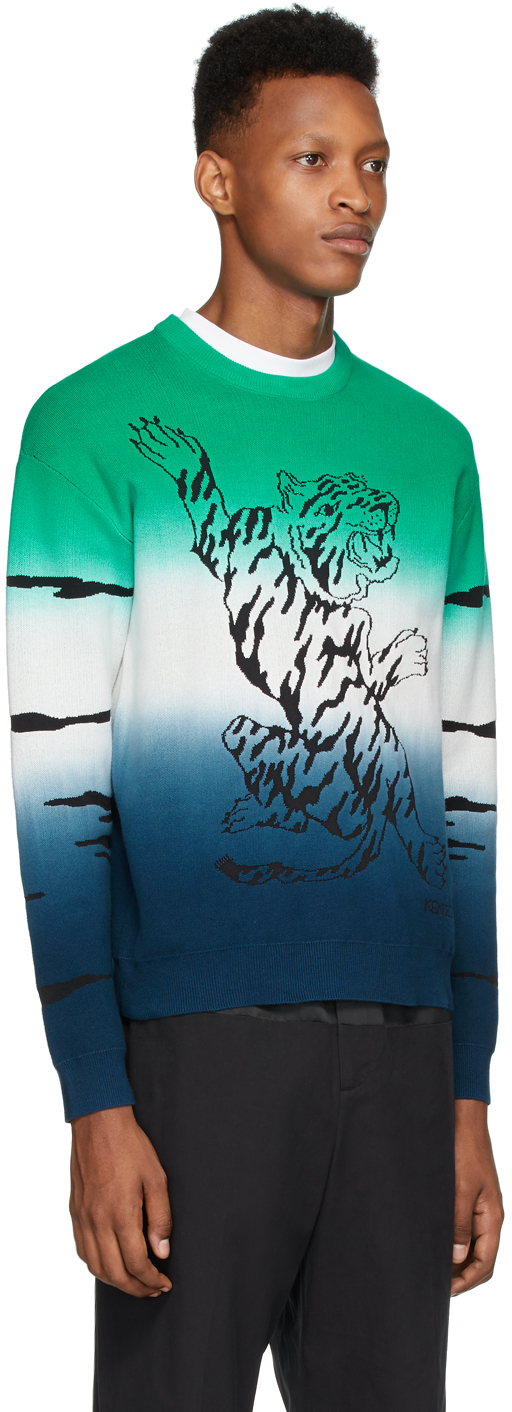 kenzo green sweater
