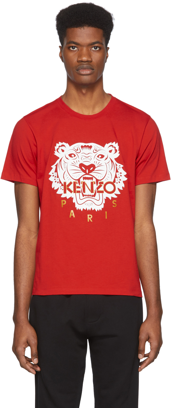 Kenzo: Red Limited Edition Chinese New Year Classic Tiger T-Shirt | SSENSE