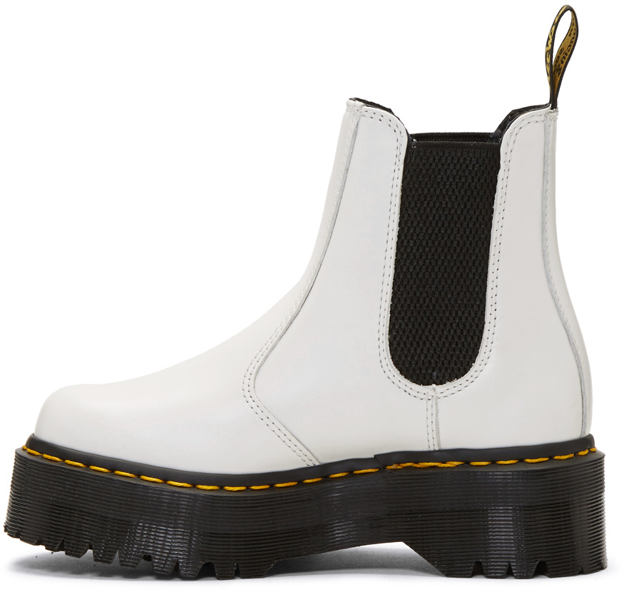 dr martens white chelsea boots