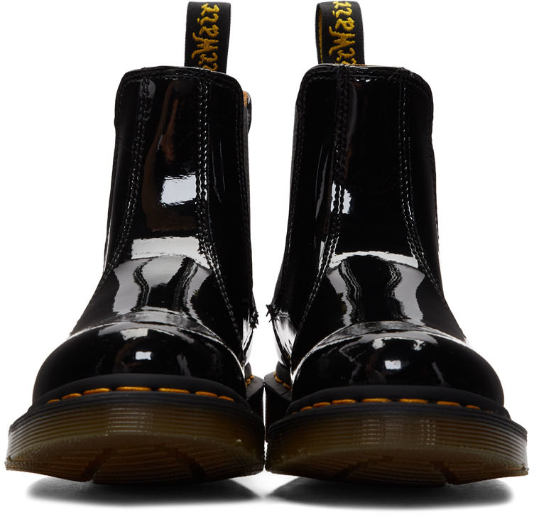 dr martens patent chelsea boot