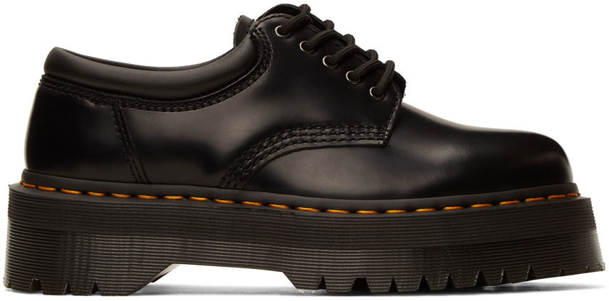 dr martens 8053 quad platform shoes in black