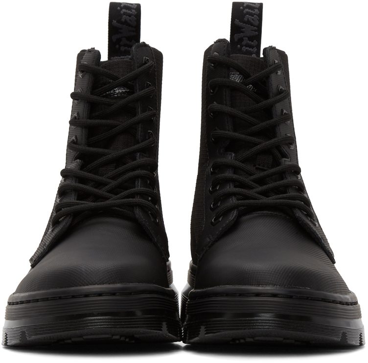 dr martens combs black utility boots