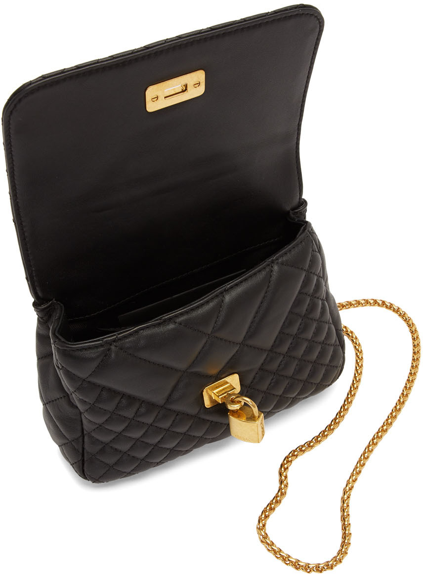 versace quilted icon shoulder bag