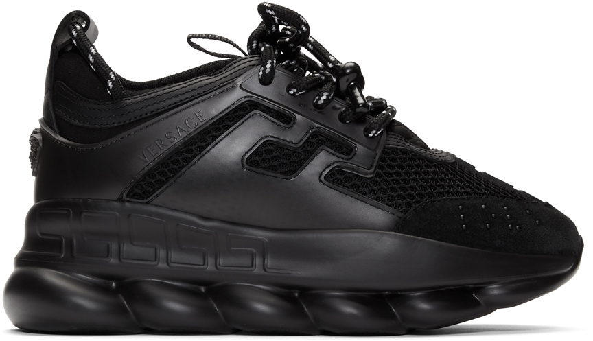 Versace: Black Chain Reaction Sneakers | SSENSE