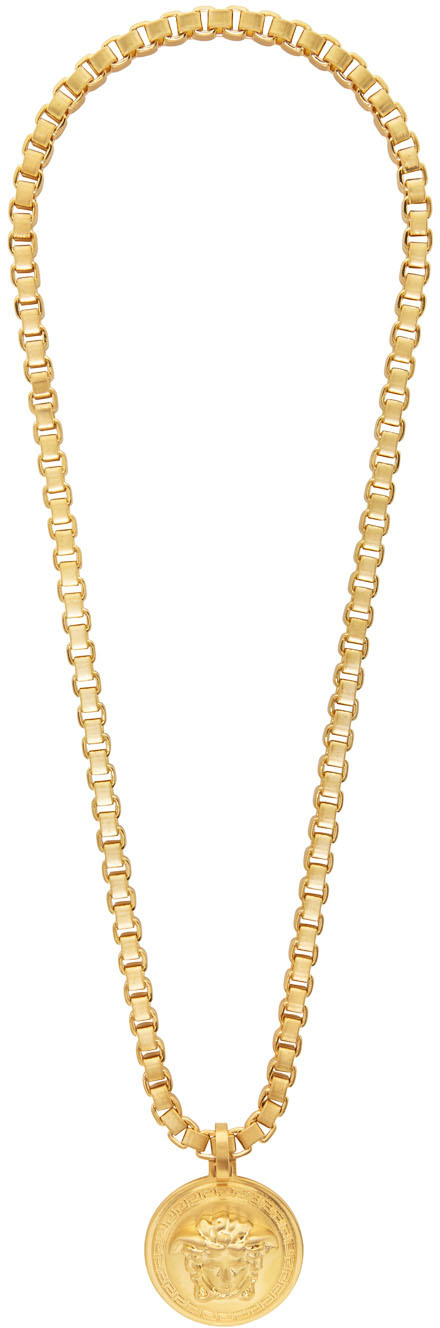 mens gold chain versace