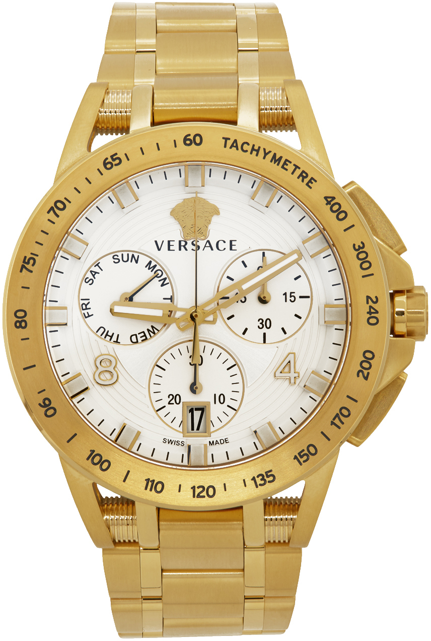 versace gold sport tech watch