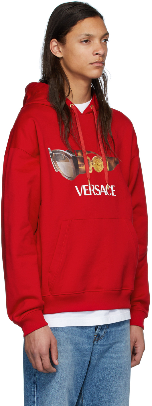 versace red hoodie