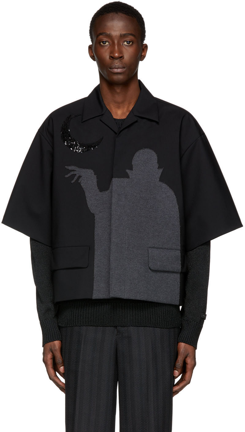 UNDERCOVER: Black Dracula Shirt | SSENSE