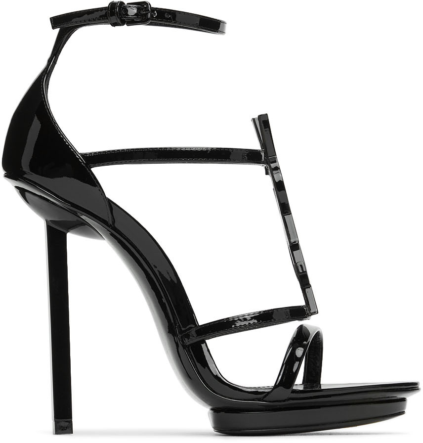 saint laurent cassandra heeled sandals