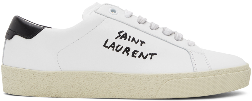 yves saint laurent white sneakers