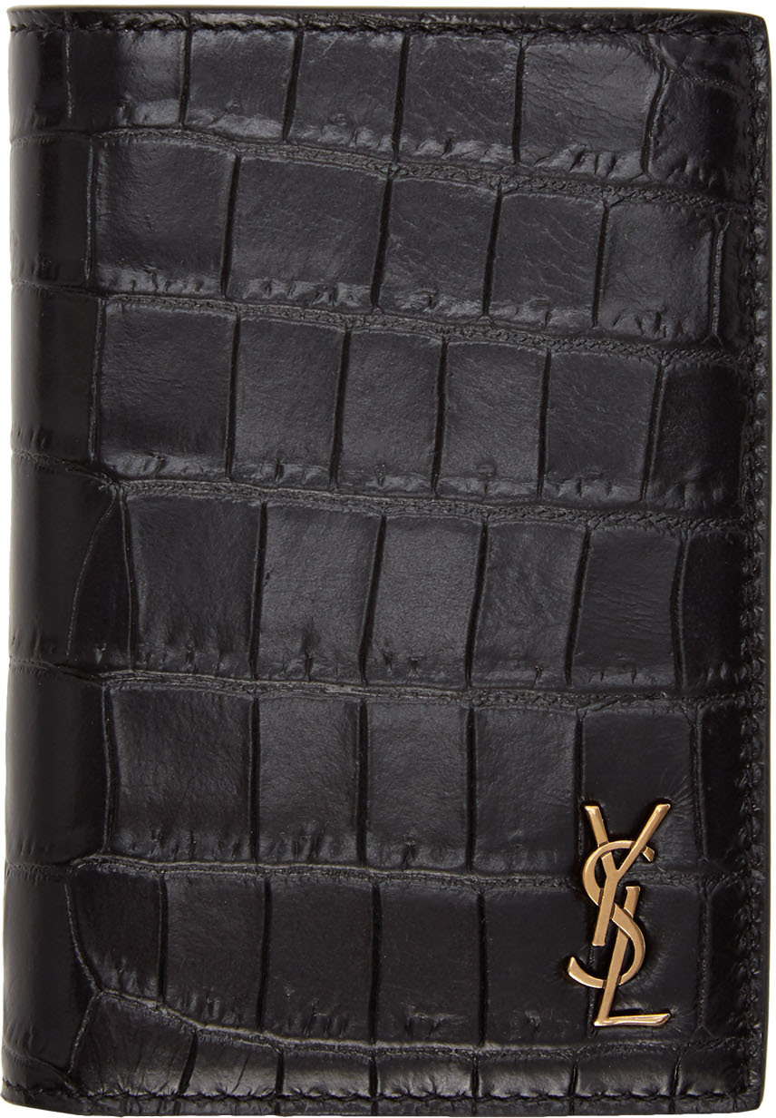 Saint Laurent Crocodile Card Holder 