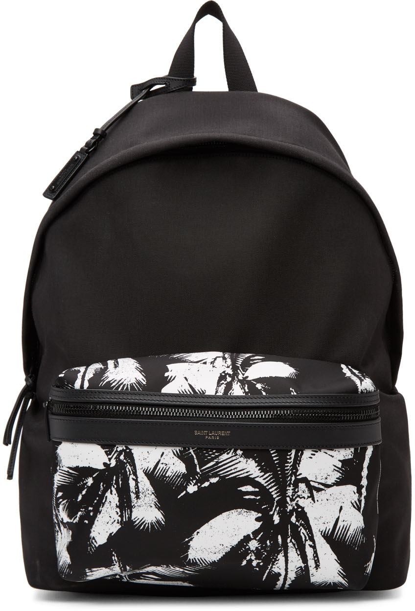 saint laurent city canvas backpack