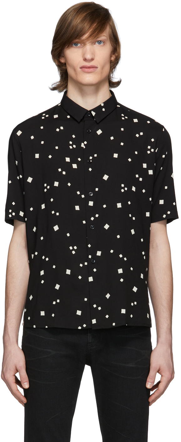 saint laurent printed shirt