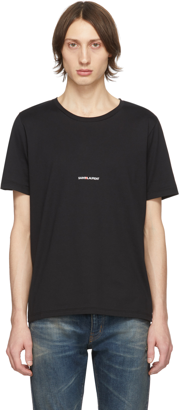 Saint Laurent T Shirt Black Top Sellers, 50% OFF | espirituviajero.com