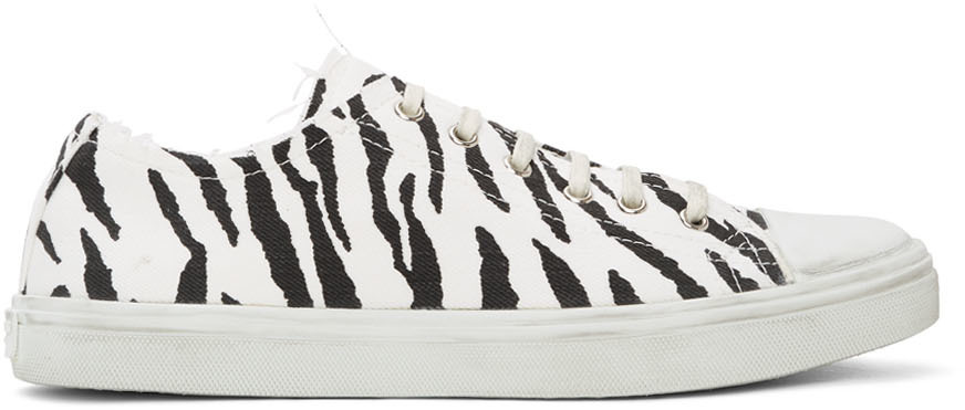 White \u0026 Black Zebra Bedford Sneakers 