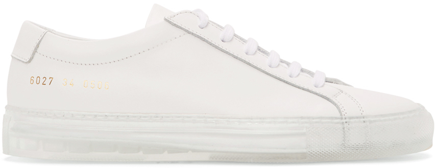 Common Projects: White Transparent Sole 