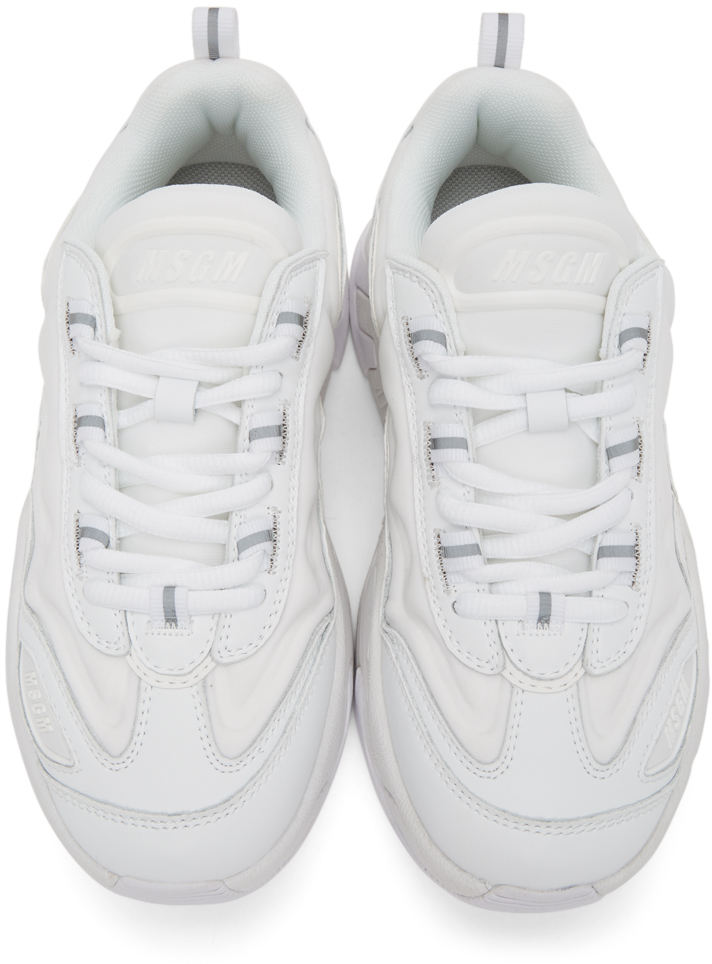 MSGM: White Chunky Sneakers | SSENSE UK MSGM: White Chunky Sneakers | SSENSE UK