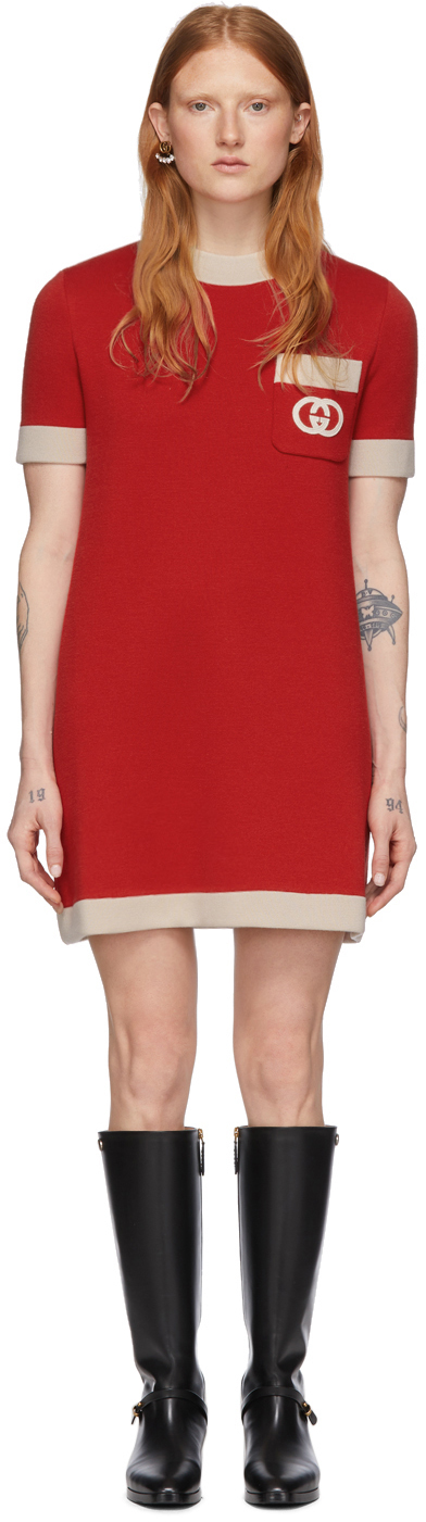 gucci dress red