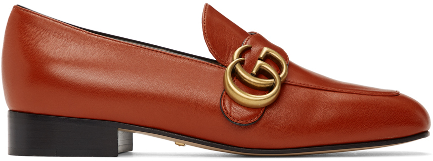 gucci orange loafers