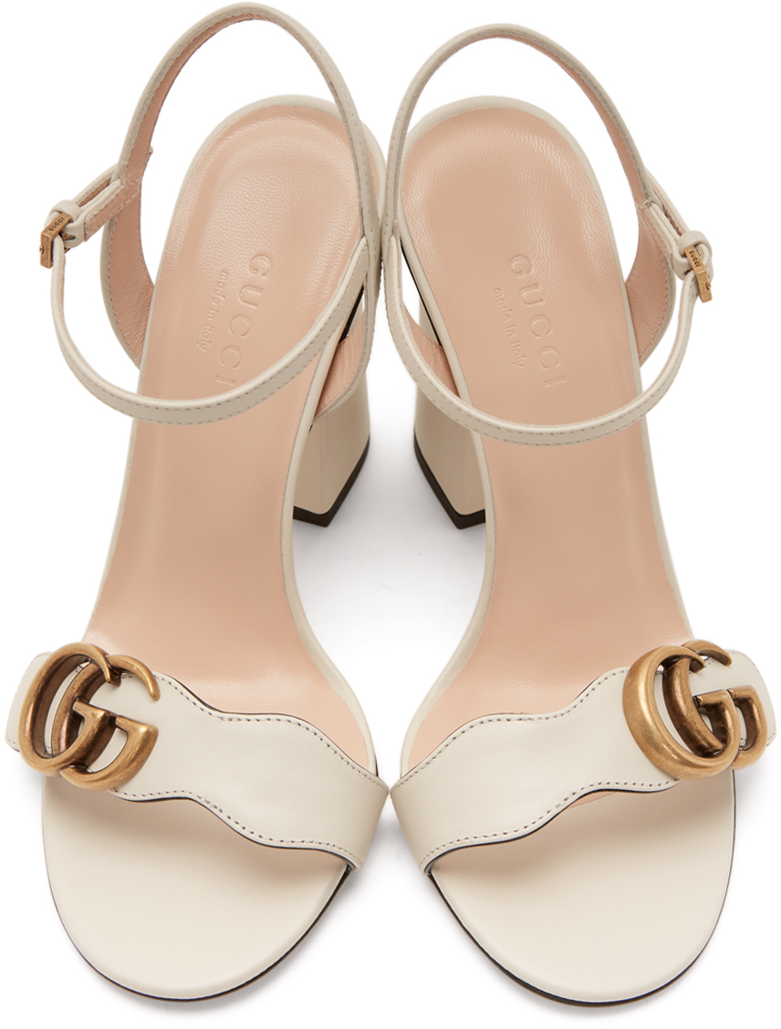 gucci marmont white shoes