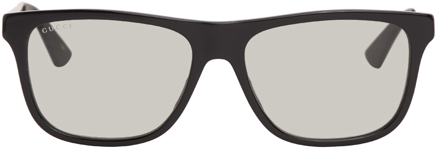 gucci black and white sunglasses