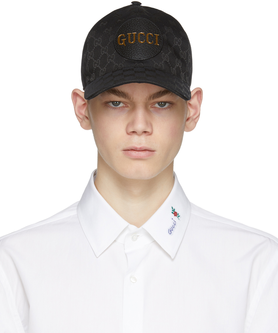Gucci: Black GG Supreme Cap | SSENSE UK
