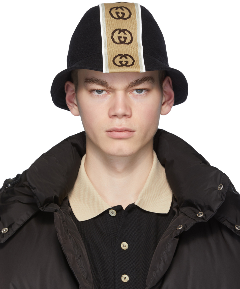 black gucci hat men