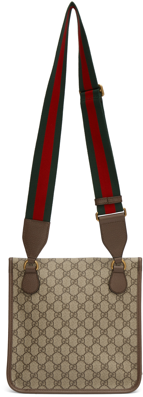 gucci messenger bag with red and green strap