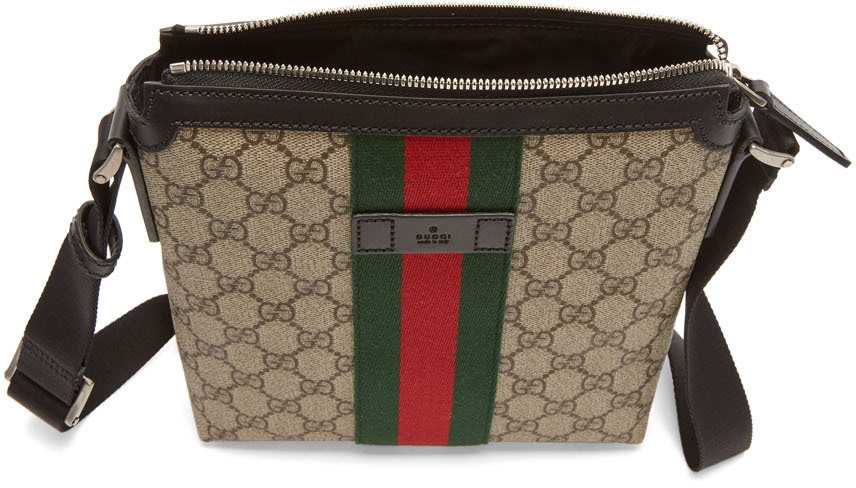 gucci flat messenger bag