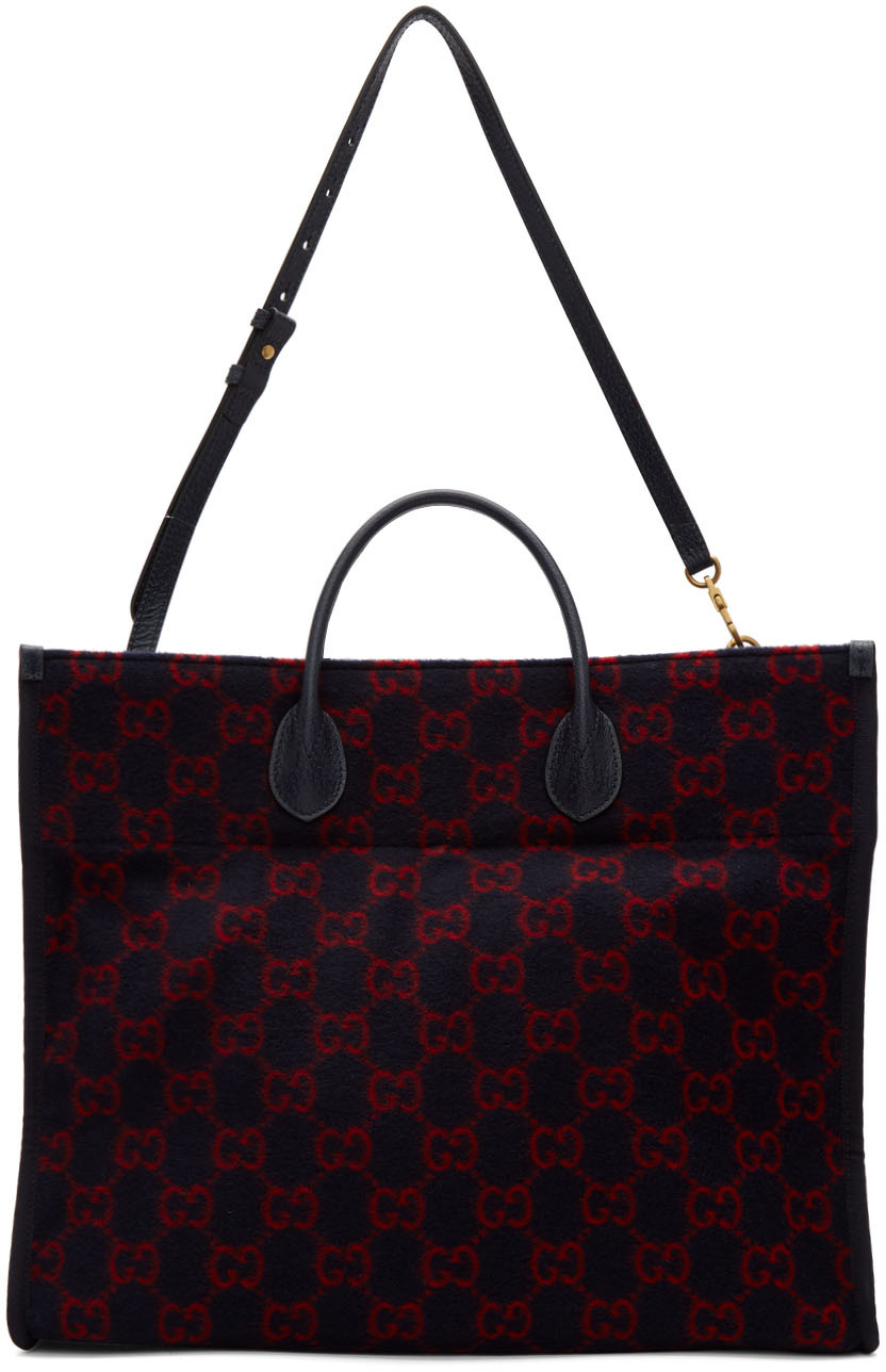 gucci navy handbag