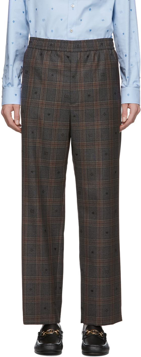 GUCCI Prince of Wales check trousers  TheDoubleF