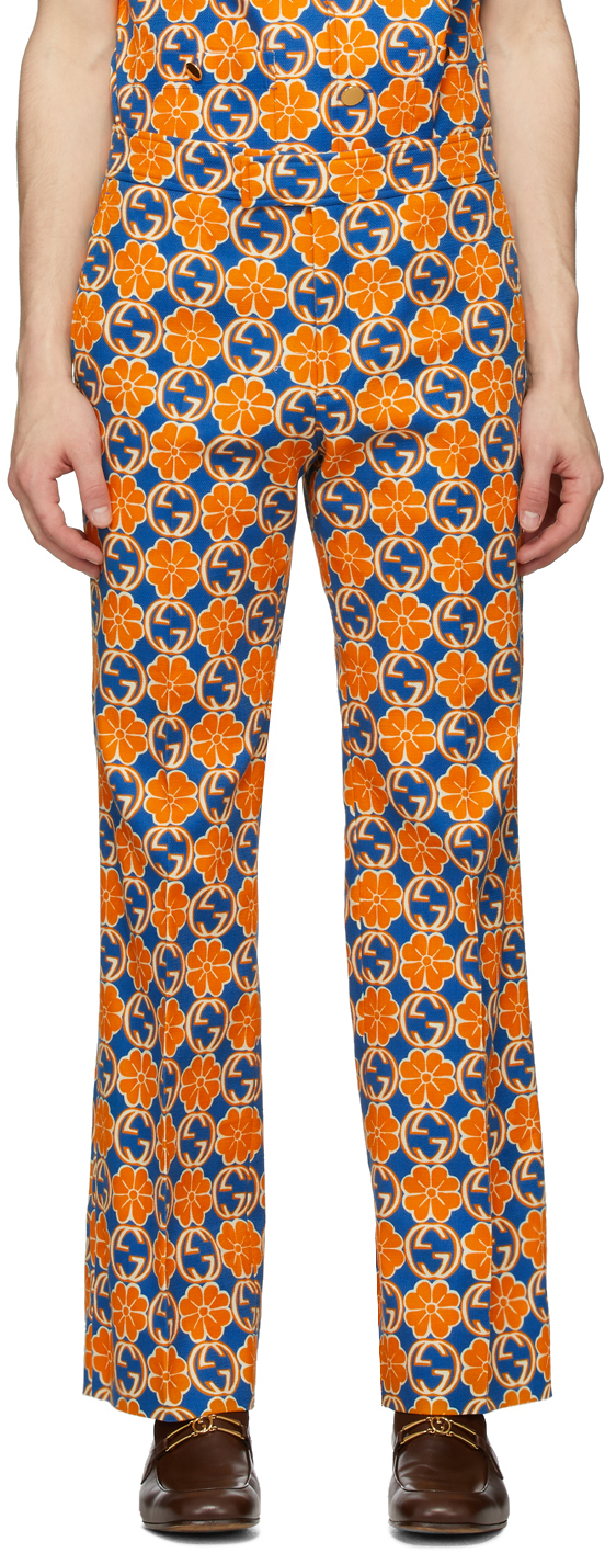 orange gucci pants