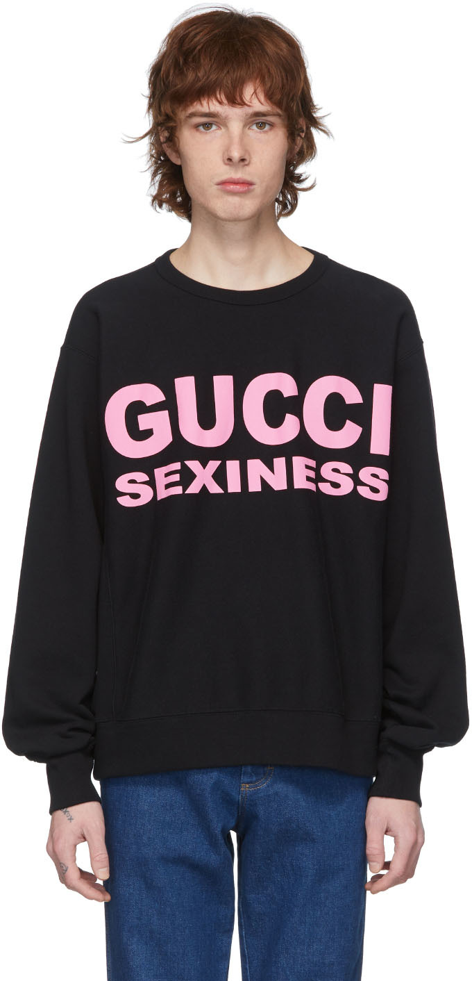 black gucci sweatshirt