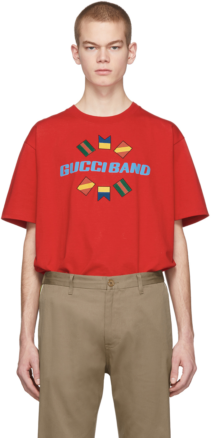 black and red gucci shirt
