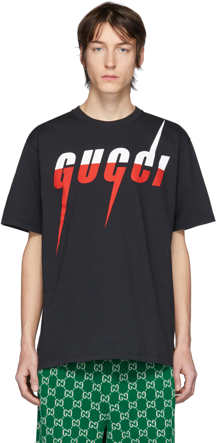 black and red gucci shirt