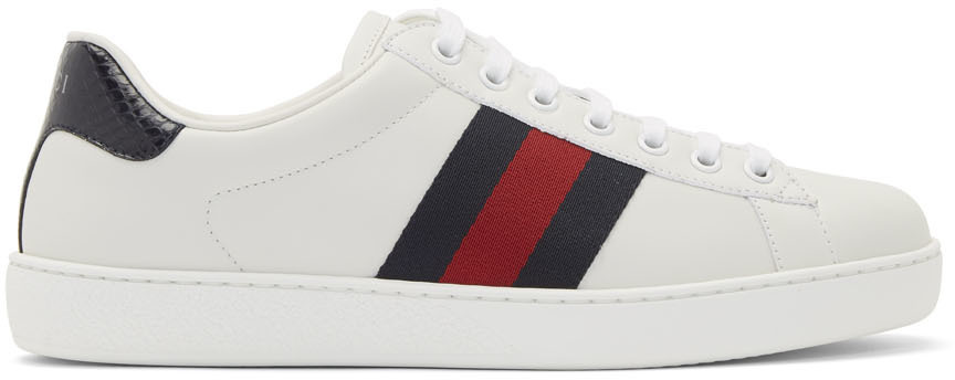 Gucci: White Ace Sneakers | SSENSE