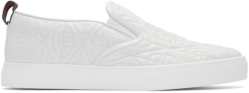 gucci white slip ons