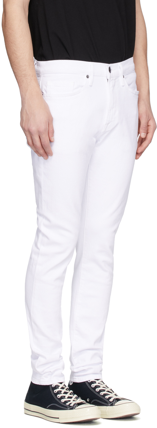 frame white jeans