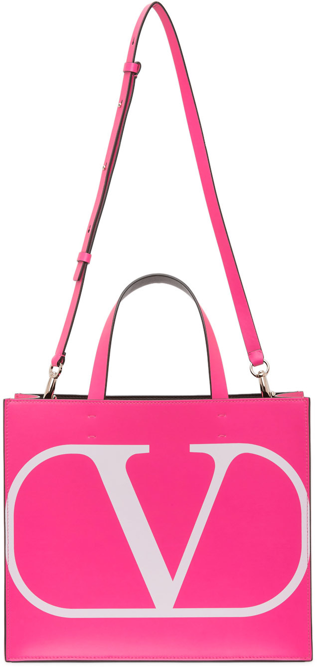 pink shopper handbag